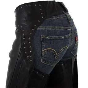 12750- Studded hip hugger women leather chap