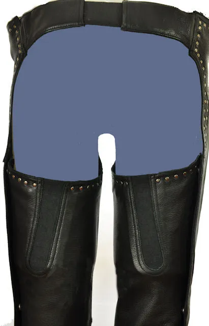 12750- Studded hip hugger women leather chap