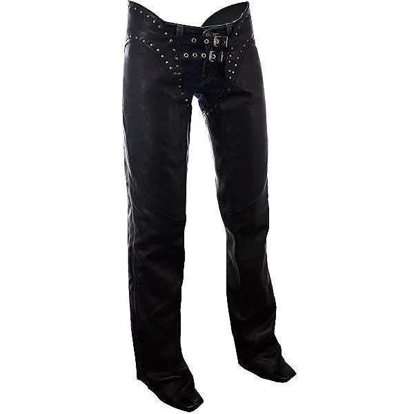 12750- Studded hip hugger women leather chap