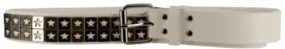 1.5" white star-studded belt - 2xl Case of 10