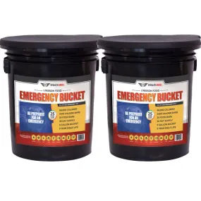 2 Person Food Emergency Bucket / 120,000 Calorie Food Bars (30 Day) Stealth Angel Survival