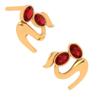 22k Gold Earring With Unique Design