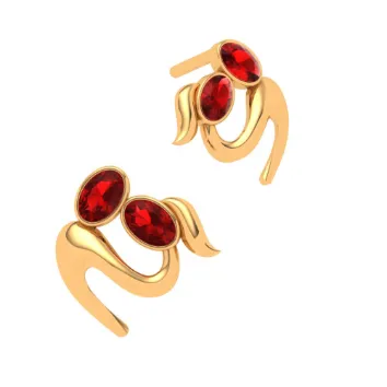 22k Gold Earring With Unique Design