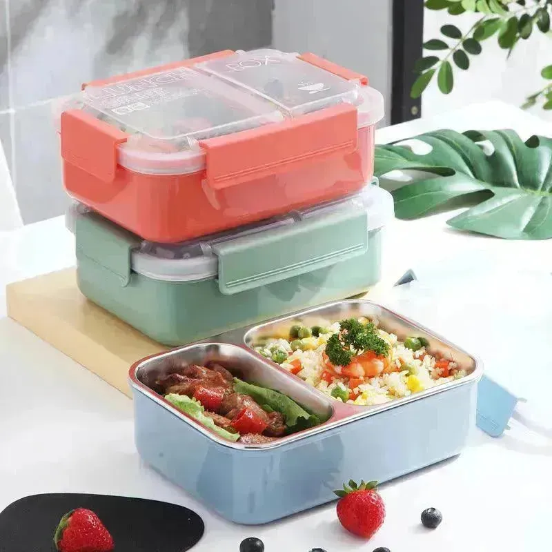 304 Stainless Steel Lunch Box Lunch Box Insulation Student Canteen