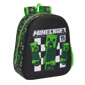 3D School Bag Minecraft 27 x 33 x 10 cm