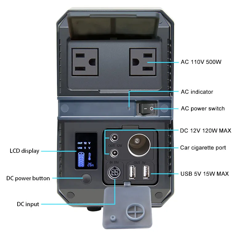 500W Portable Power Pack KIT