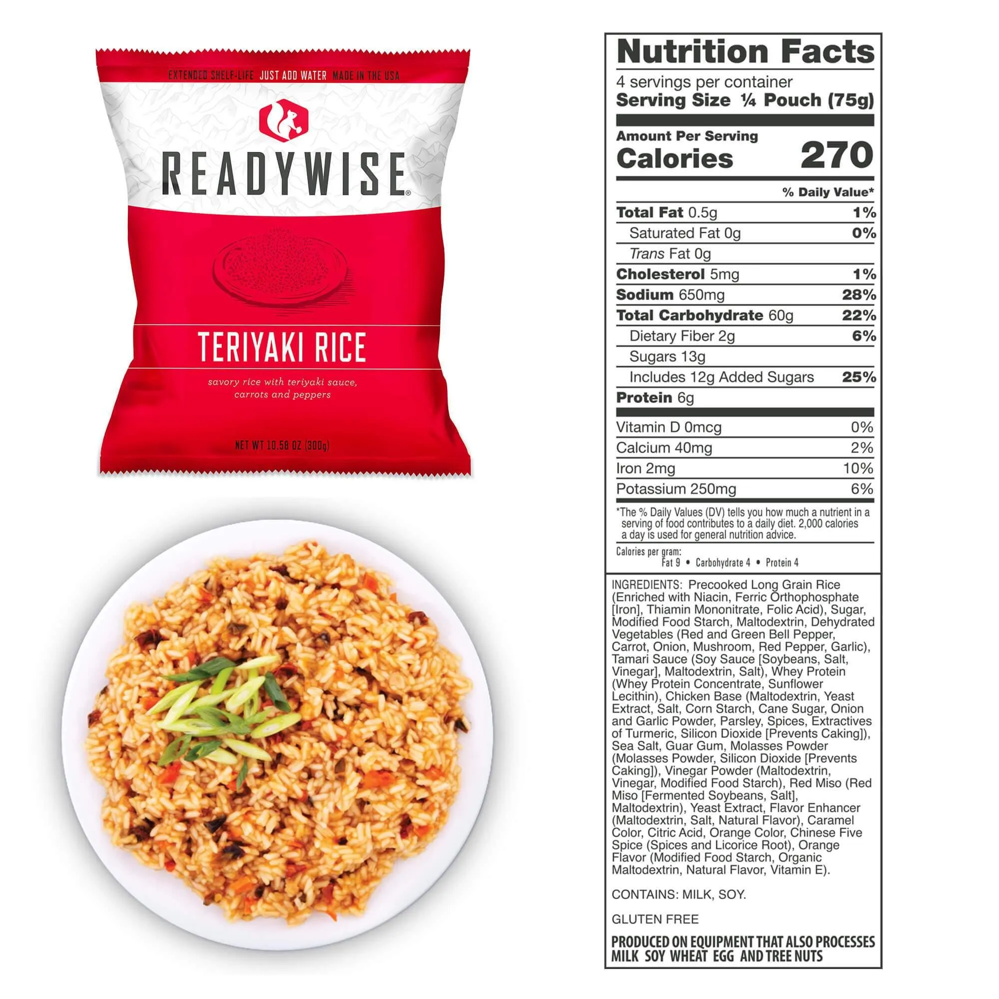 72 Hour, 32 Serving  / Hurricane Kit / Emergency Disaster Storable Food Prep (by ReadyWise)