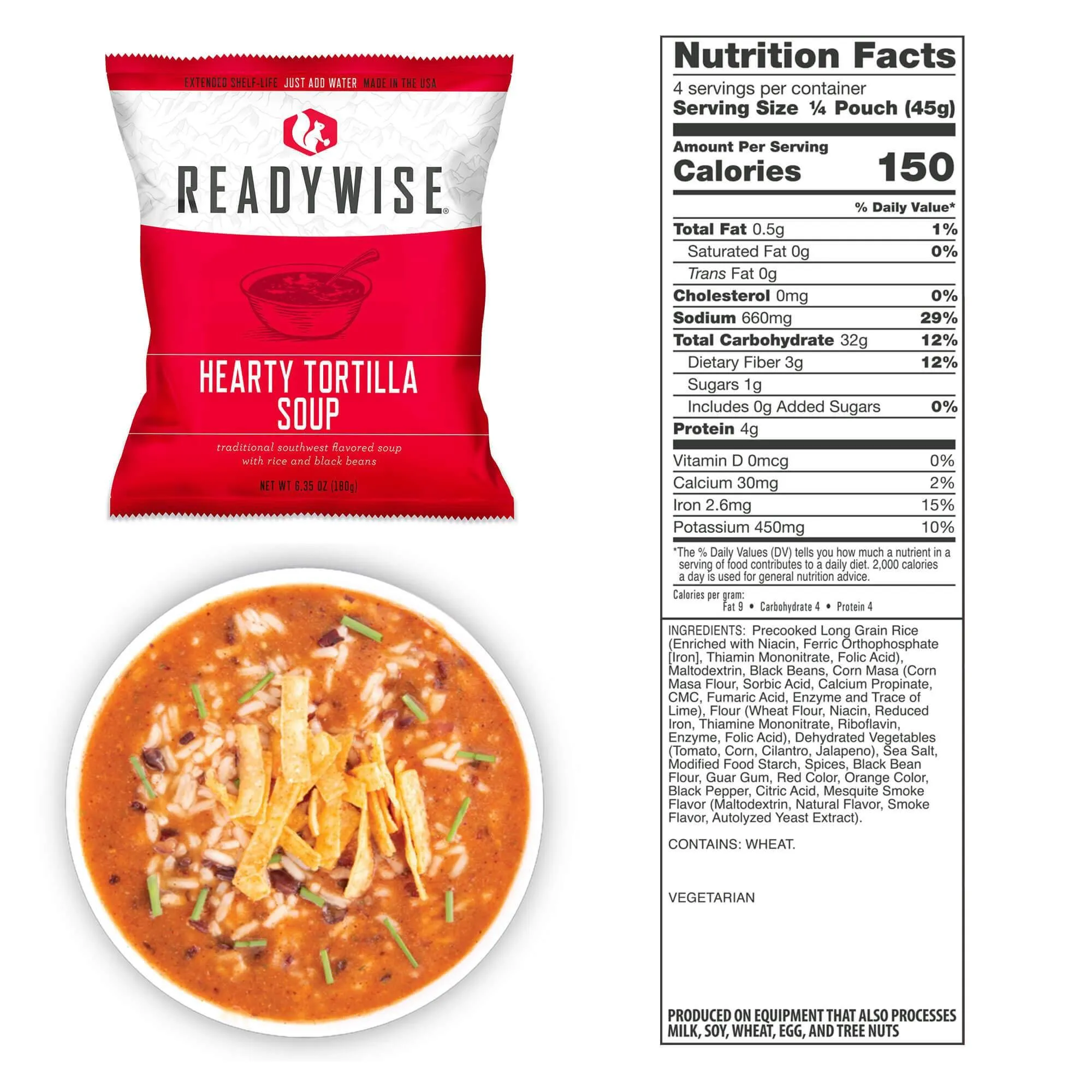 72 Hour, 32 Serving  / Hurricane Kit / Emergency Disaster Storable Food Prep (by ReadyWise)