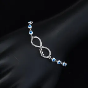 925 sterling silver infinity bracelet for women