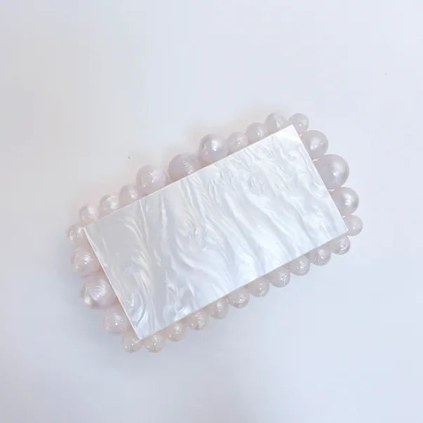 Acrylic Cloud Clutch Bag