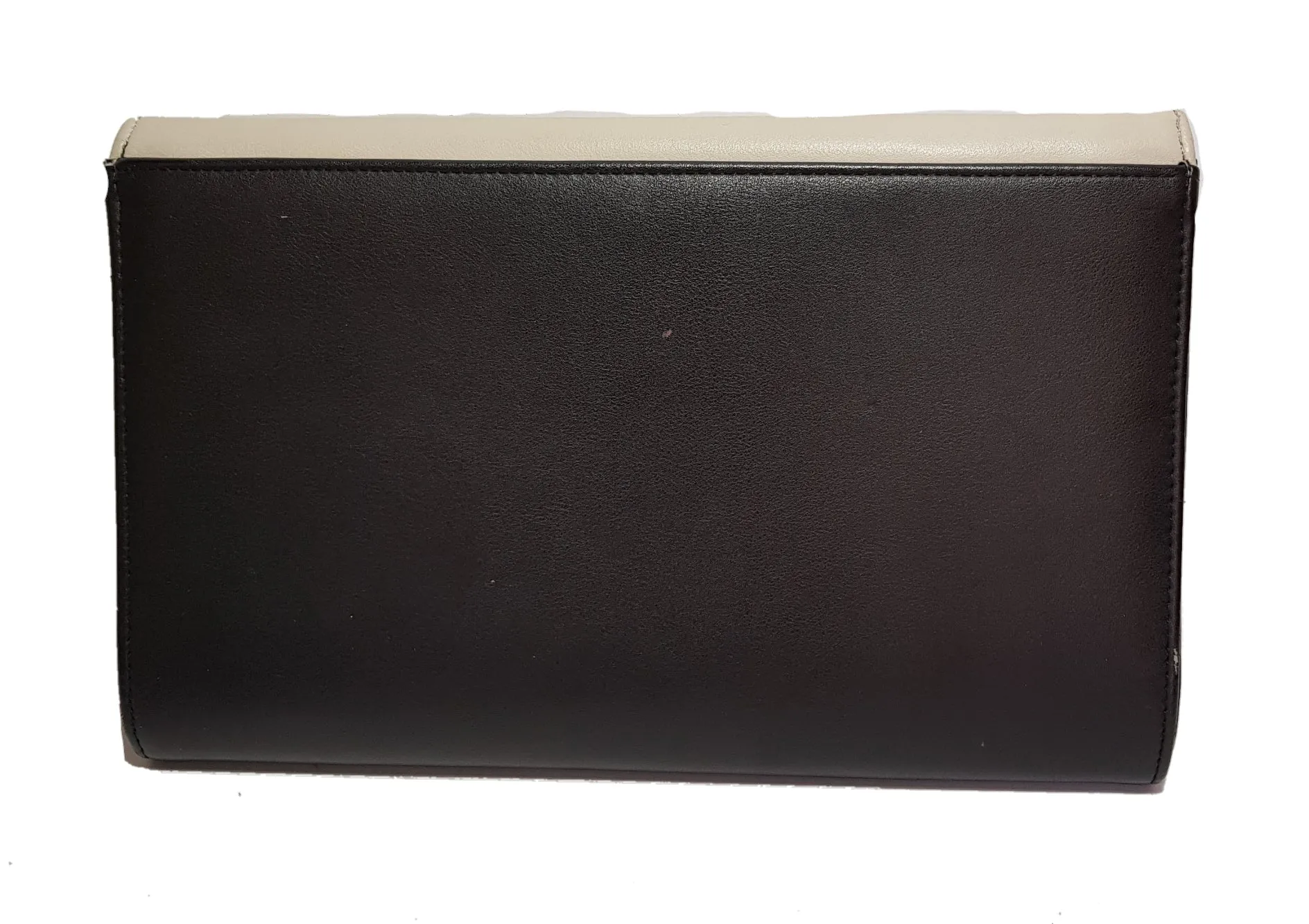 ALDO Grey & Black Double Flap Envelope Clutch | Pre Loved |