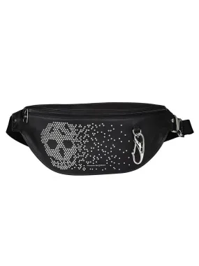 Alexander McQueen Skull Studded Logo Print Belt Bag