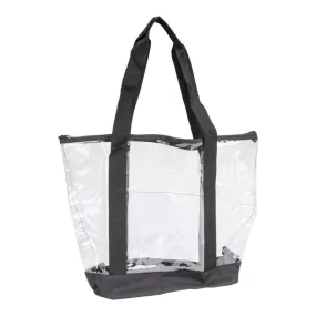 All-Purpose Clear Tote Bag 19x14x6 inch - Black*