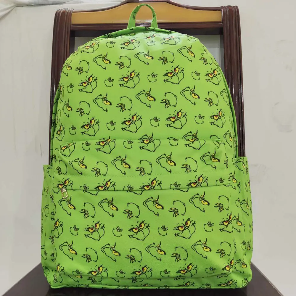 Baby Kids Children Backpacks Christmas Green Back Bags BA0119