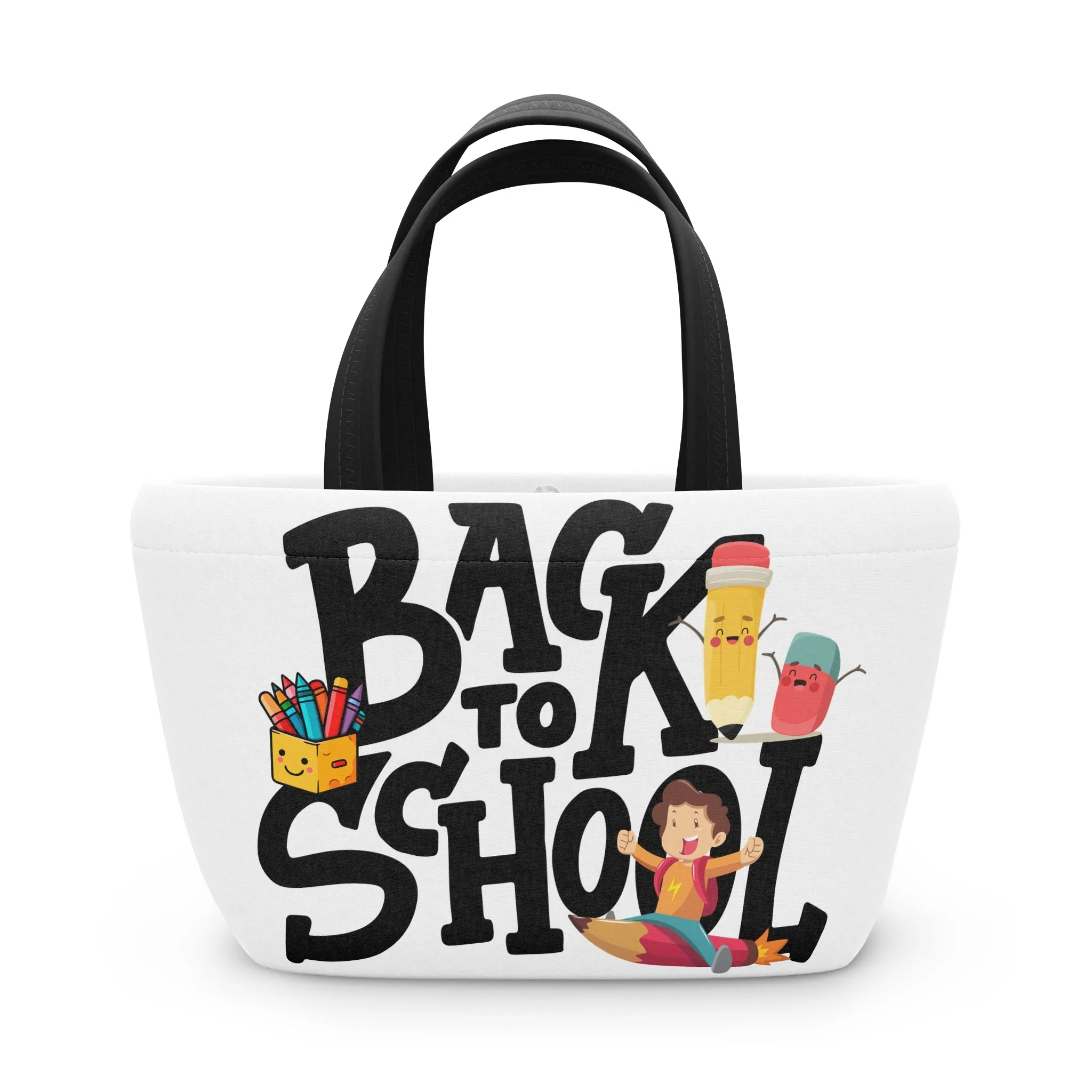 Back To School Lunch Bag, Back to Learning Lunch Bag, Ready for School Lunch Bag.