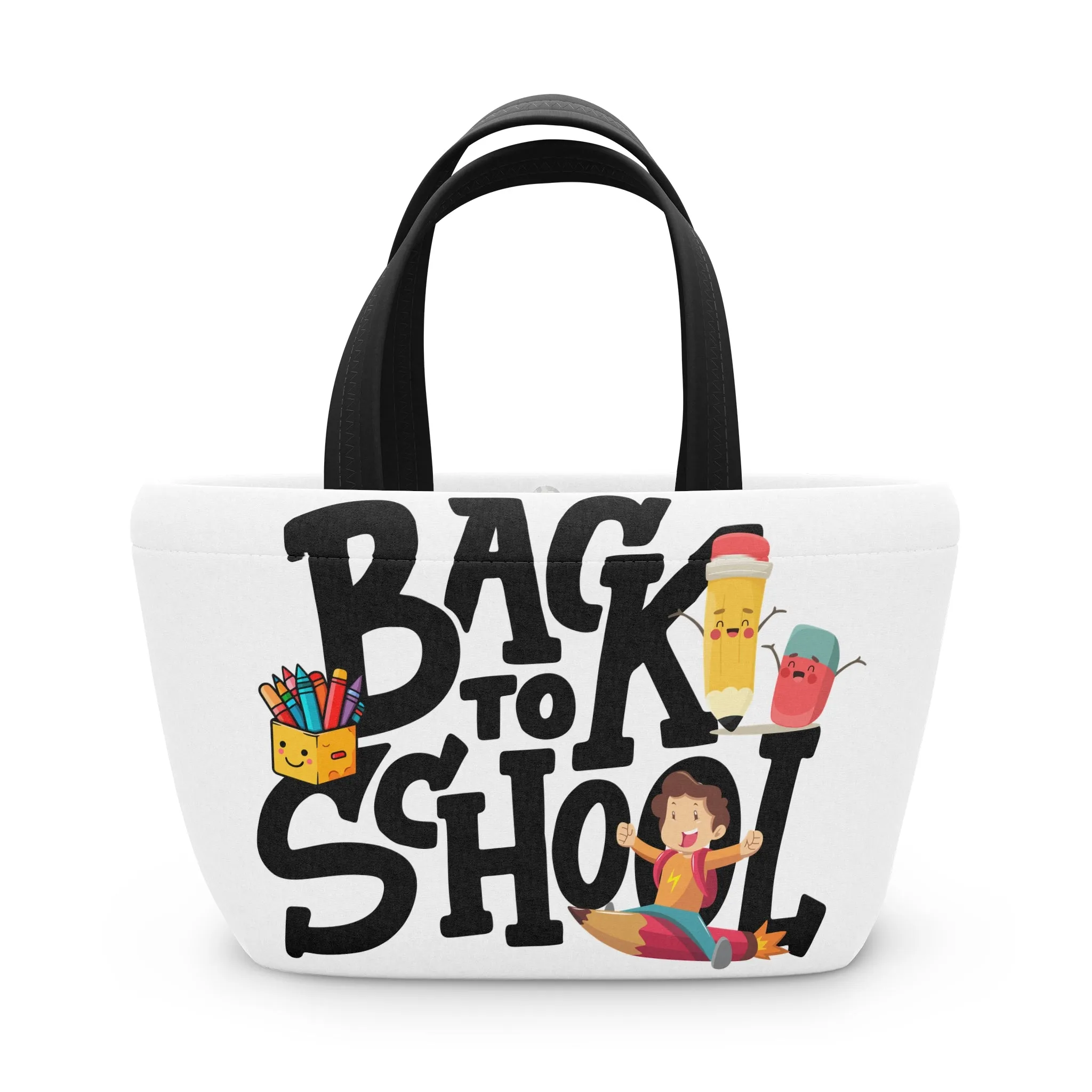 Back To School Lunch Bag, Back to Learning Lunch Bag, Ready for School Lunch Bag.