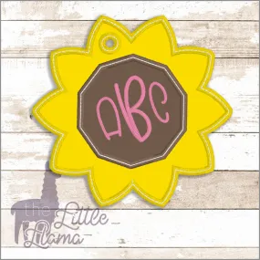 Bag Sunflower Monogram Tag