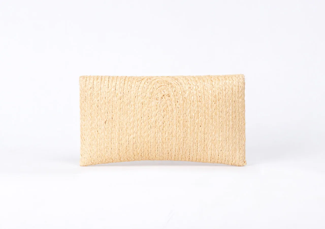 Bangkok Craft - Sisal Mini Clutch Bag (Beige)