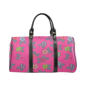 Berry Flowers Waterproof Travel Bag