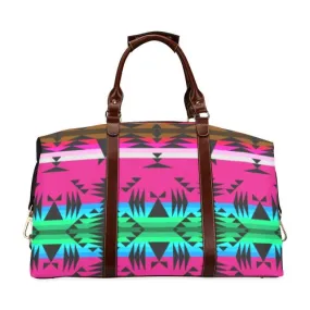 Between the Mountains Pink Classic Travel Bag