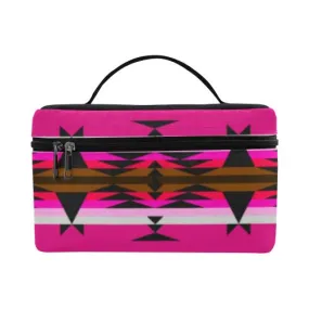 Between the Mountains Pink Cosmetic Bag/Large