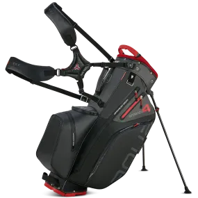 Big Max Aqua Hybrid 4 Waterproof Stand Bag - Black/Charcoal/Red