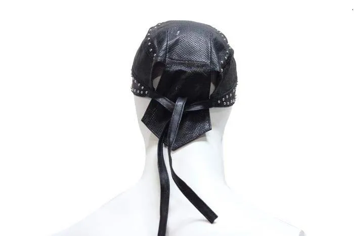 Biker Skull Cap With Studs, AC007-13-DL