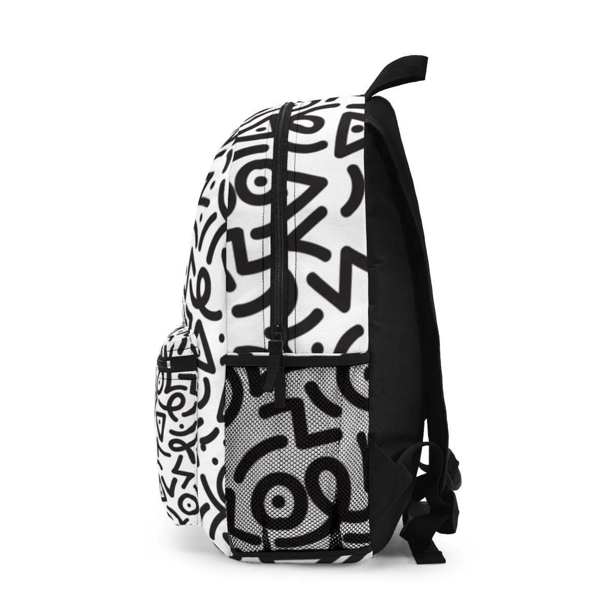 Black & White Abstract Backpack