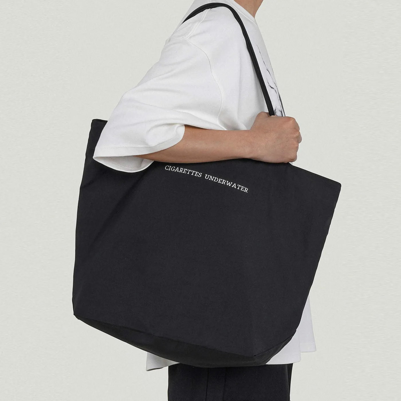 Black Canvas Tote Bag