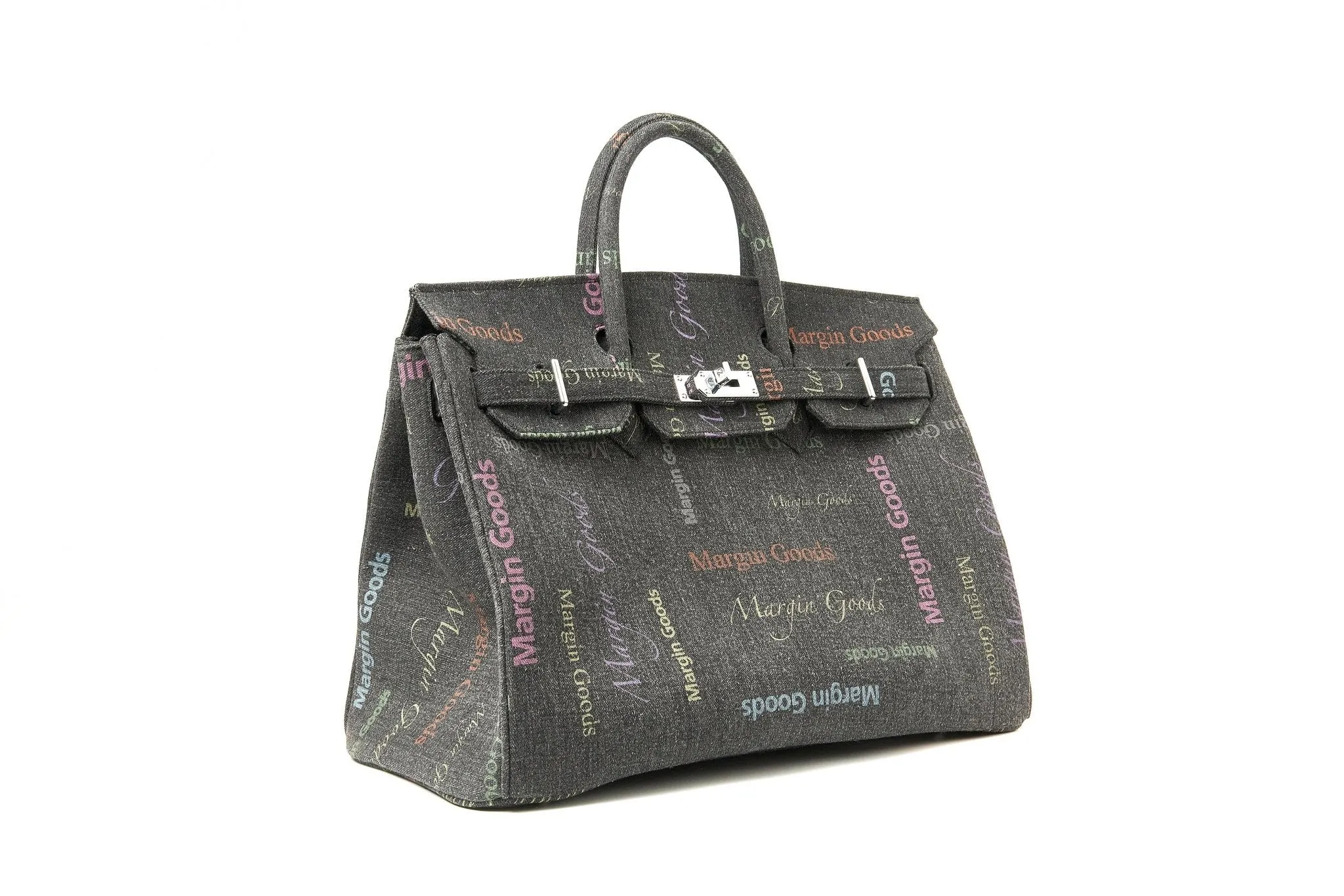 Black Coded Print Lounge Bag Large