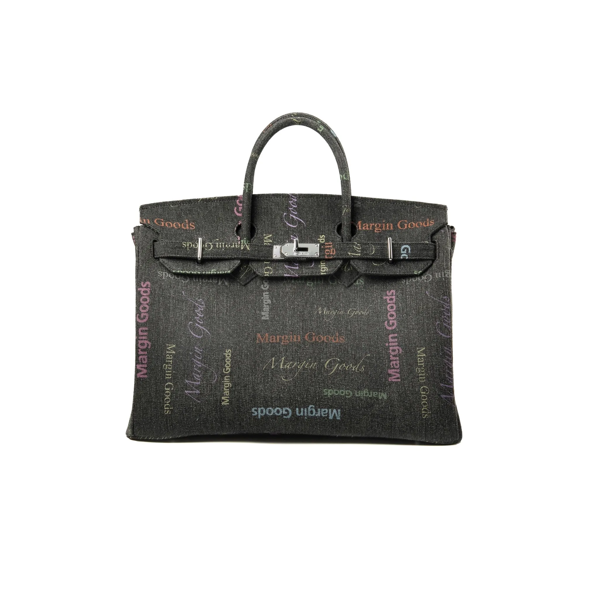 Black Coded Print Lounge Bag Large