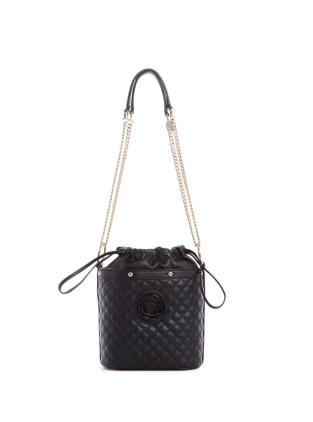 Black Heyden Drawstring Bucket Bag