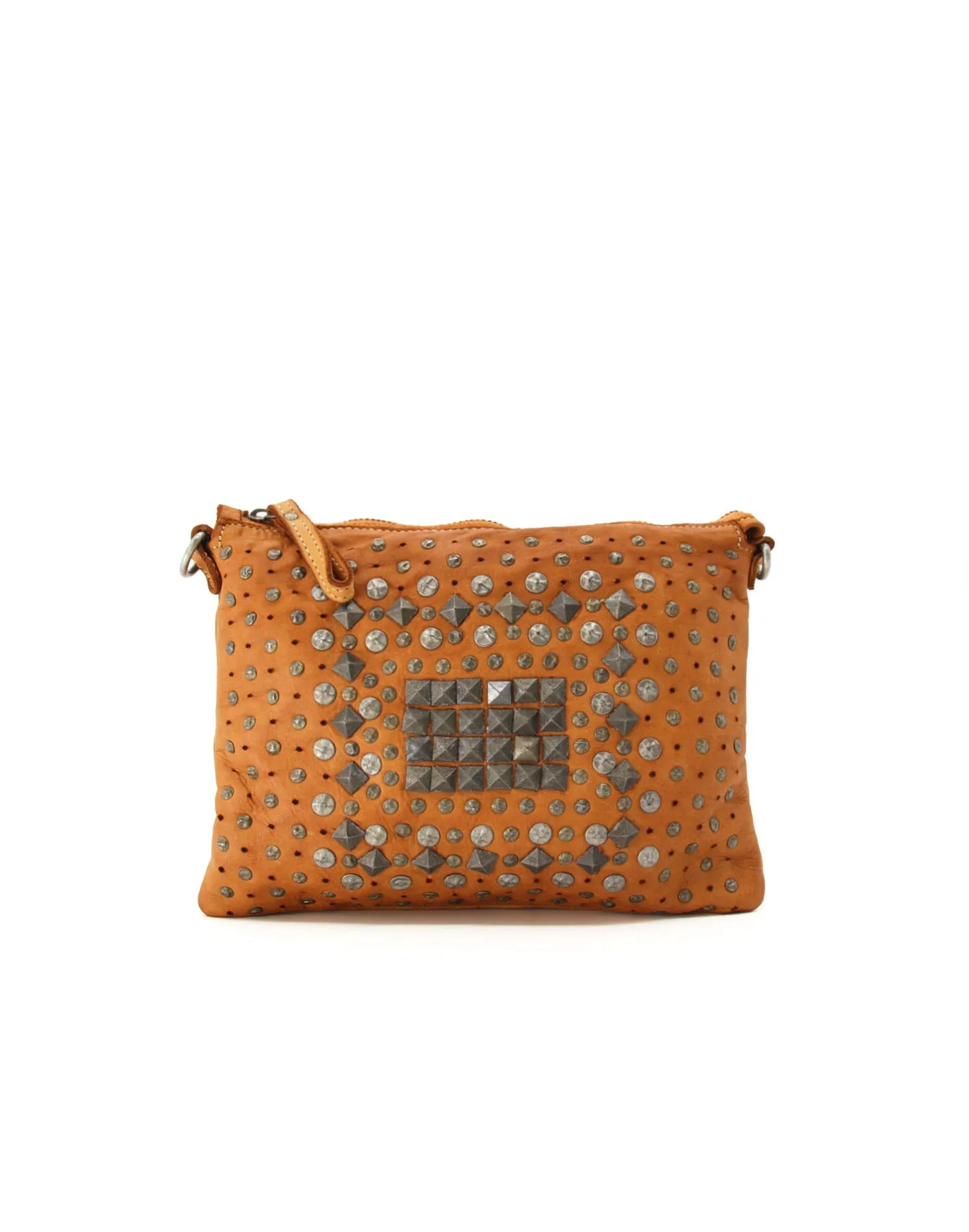 Boho chic studded leather vintage crossbody bag wholesale