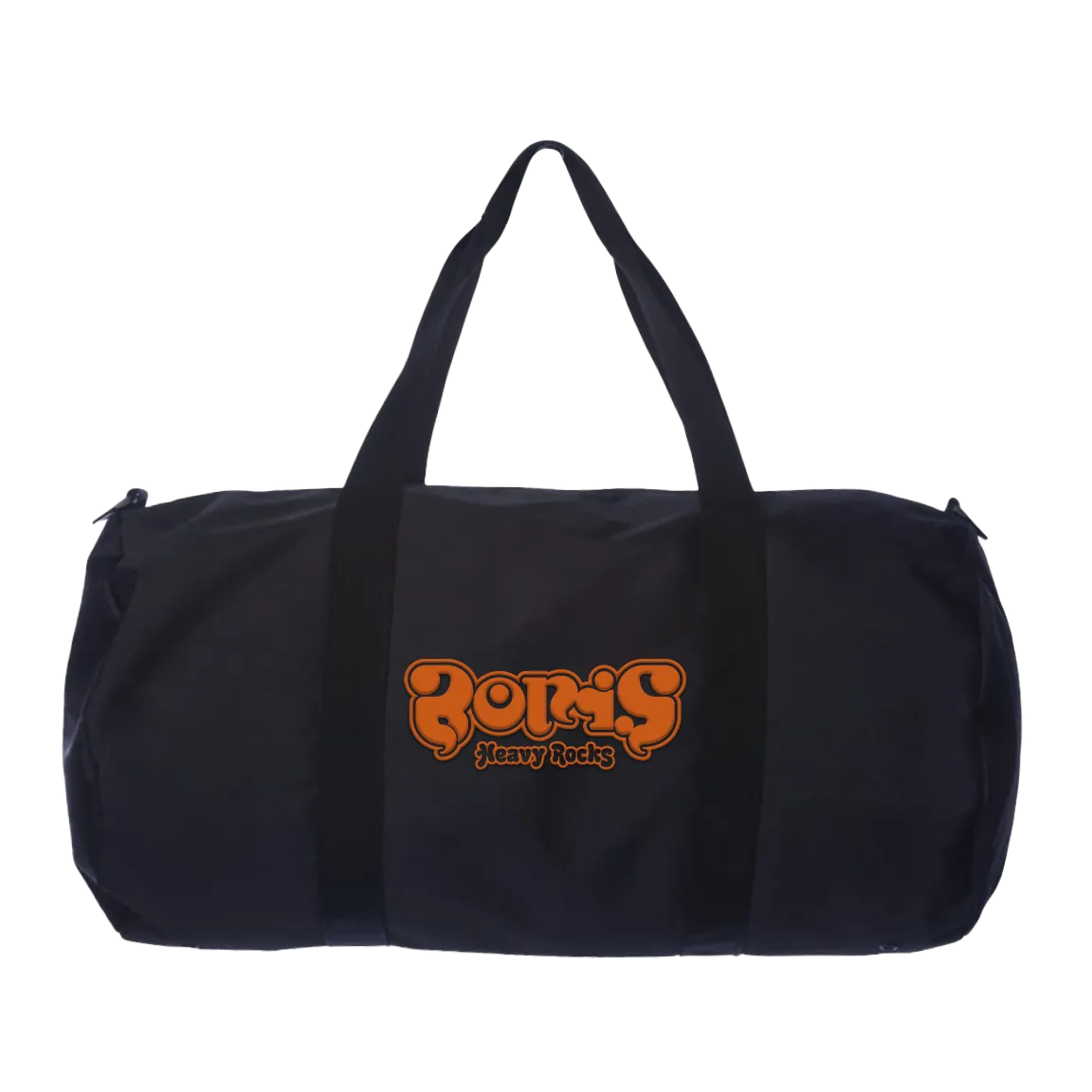 Boris "Heavy Rocks" Embroidered Black Duffel Bag