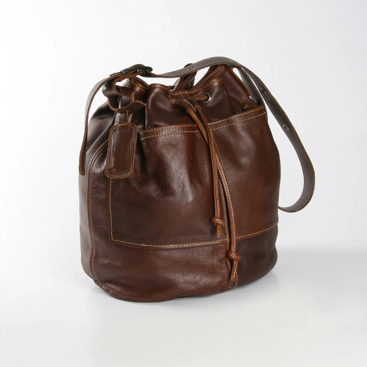 Bucket Handbag Leather