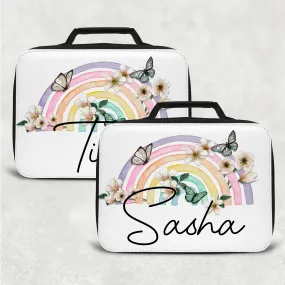 Butterfly Rainbow Personalised Insulated Lunch Bag