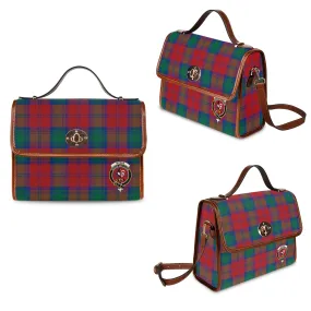 Byres (Byses) Tartan Waterproof Canvas Bag with Family Crest