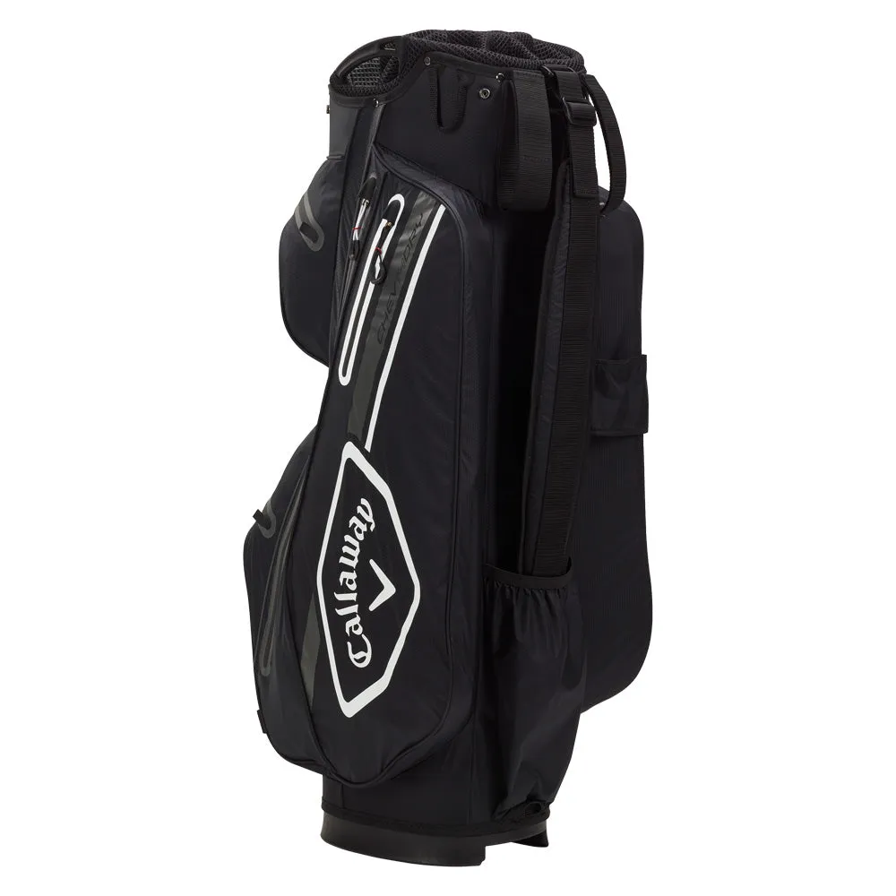 Callaway Chev Dry 14 Waterproof Cart Bag - Black/White/Charcoal