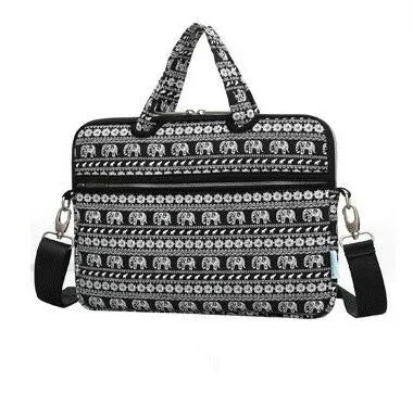 Canvas Laptop Shoulder Bag Messenger Bag for Women