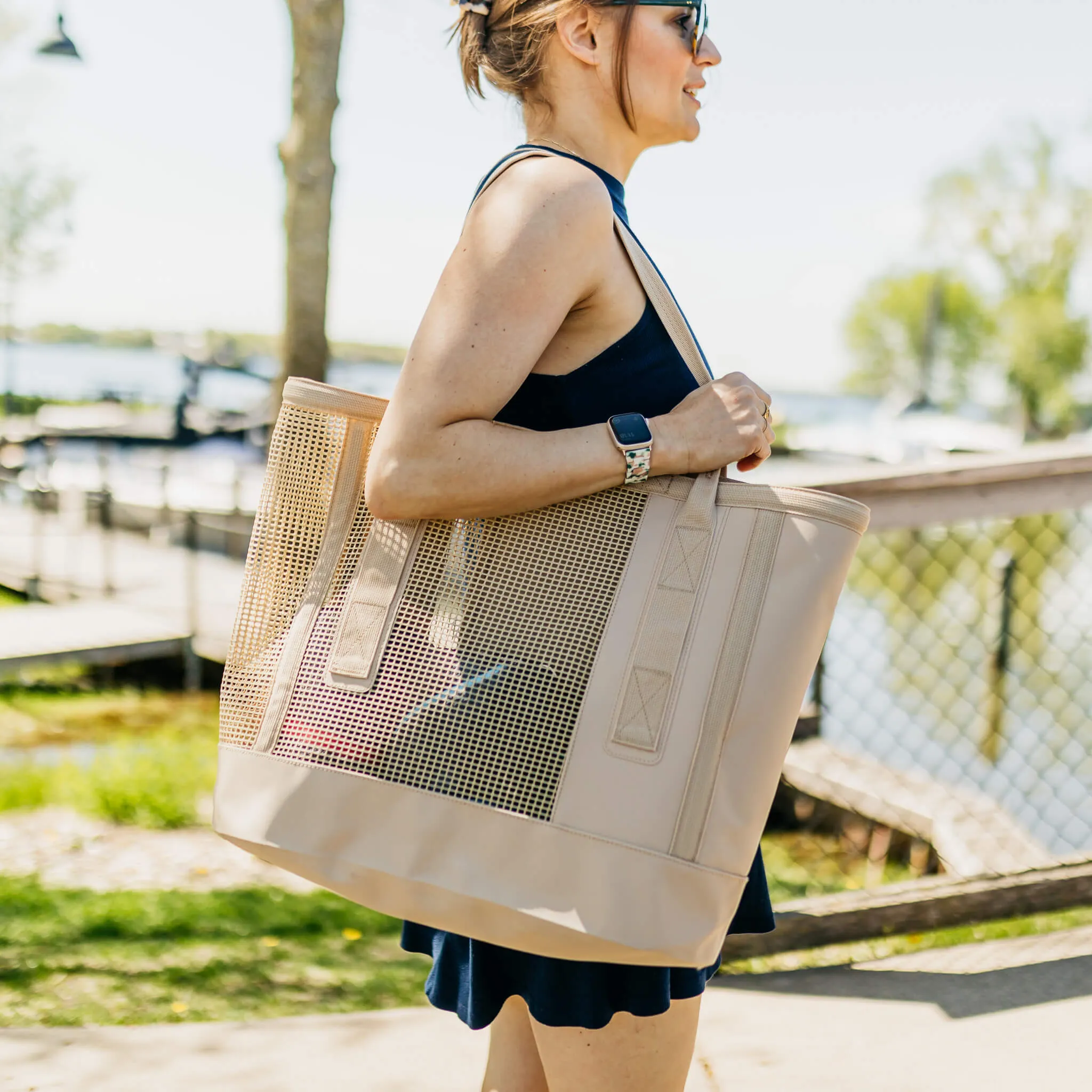 CASSI | Beach Tote Bag | Waterproof Bottom