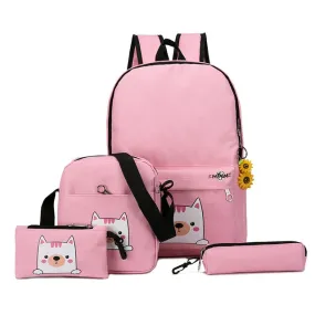 Cat Canvas 4pcs/set Bag