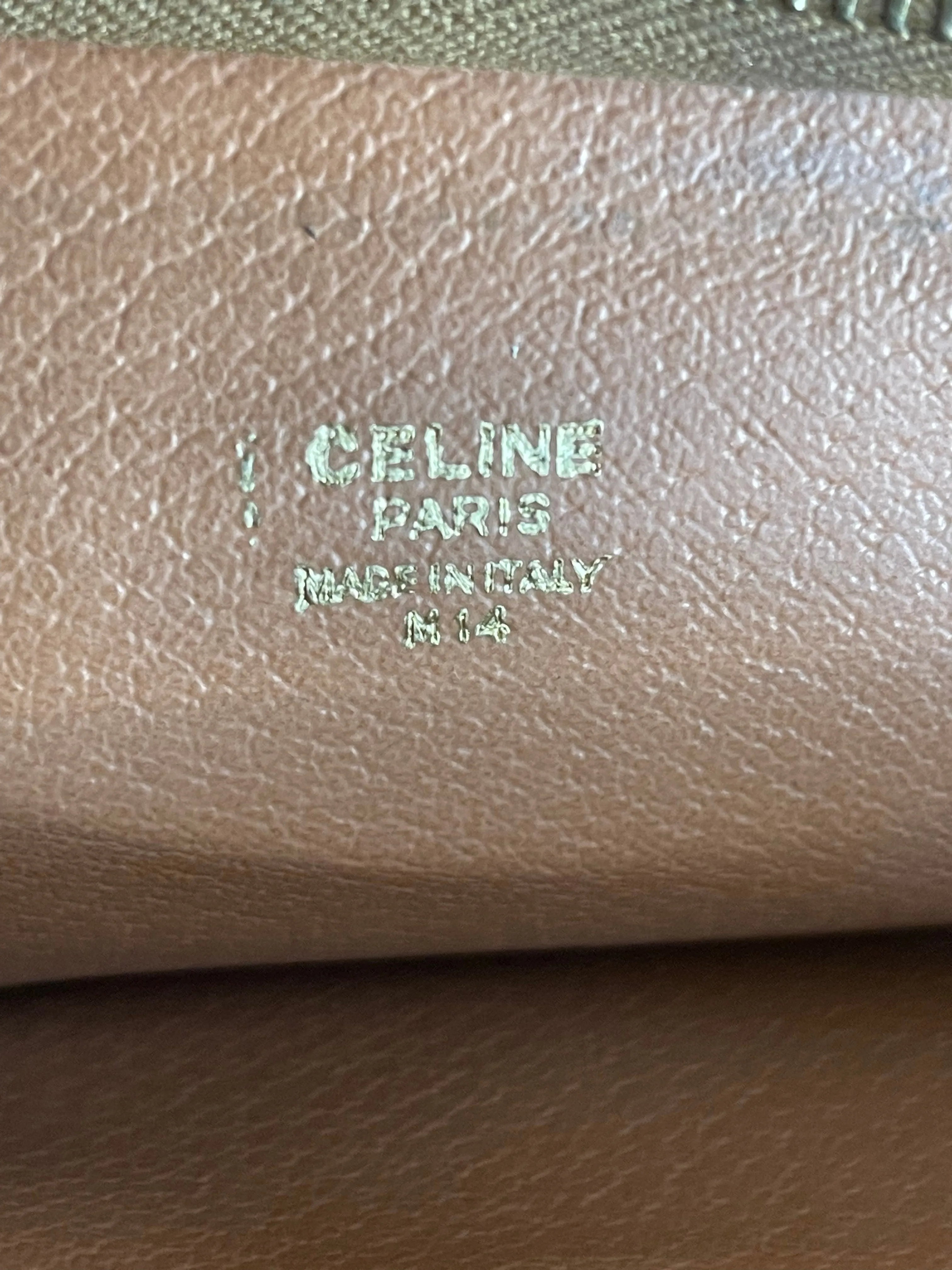 CELINE  triomphe vintage clutch bag