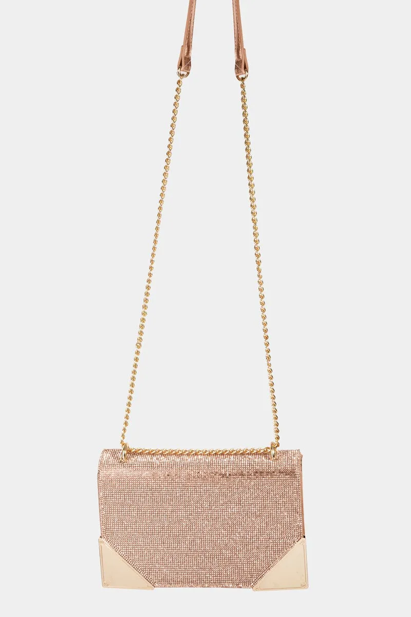 Center Stage Shimmer Crossbody Purse