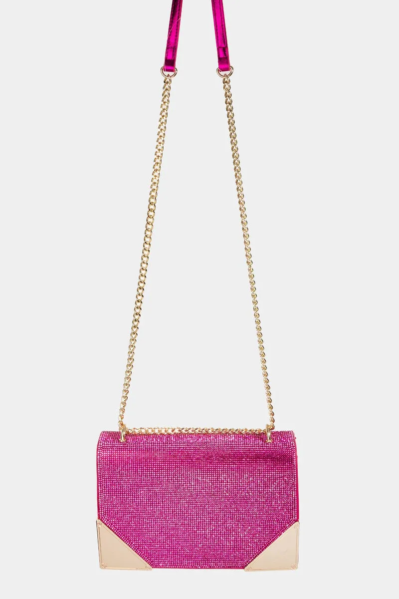 Center Stage Shimmer Crossbody Purse