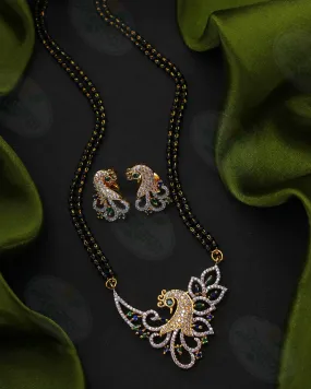 CLASSIC CHARMS PEACOCK DIAMOND MANGALSUTRA