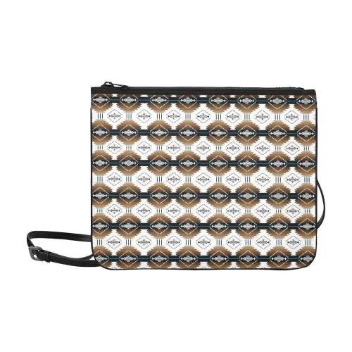 Cofitichequi White Slim Clutch Bag