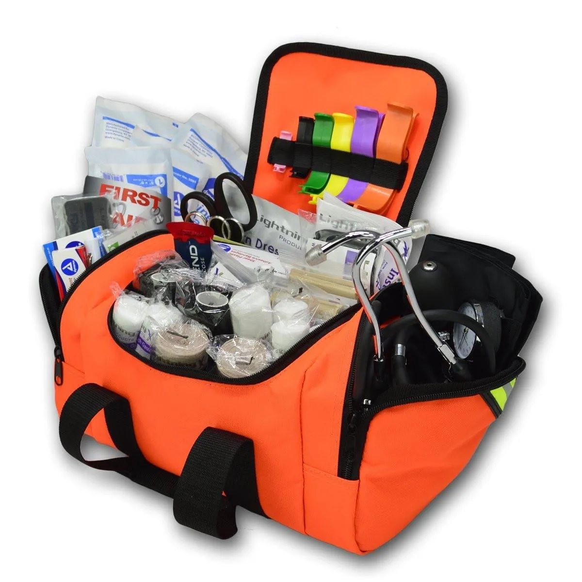 Compact First Responder Stocked Trauma Bag w/Fill Kit B