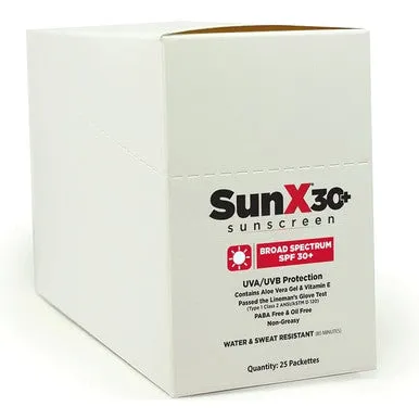 Coretex SunX SPF30 Sunscreen Pouches 200/Case 71430