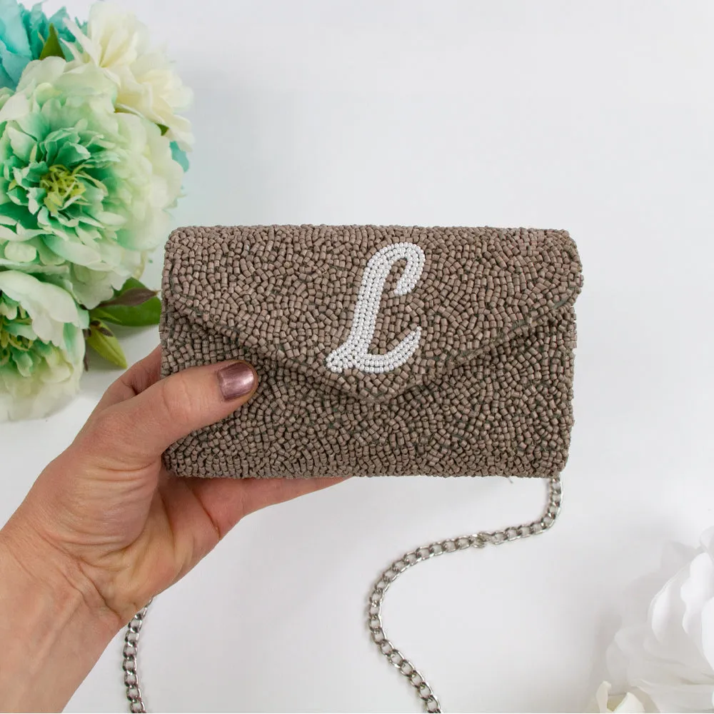 Custom Tiny Envelope Bridal Clutch Purse