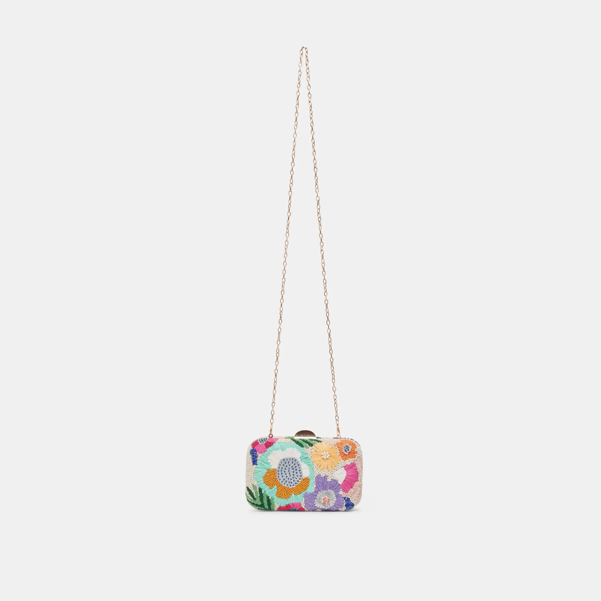 DAISY CLUTCH PASTEL MULTI BEADED